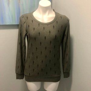 Chaser Green Lightening Bolt Graphic Sweater